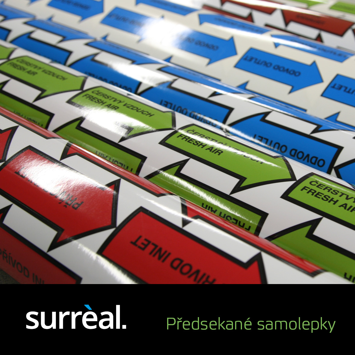 Výroba samolepek všech tvarů