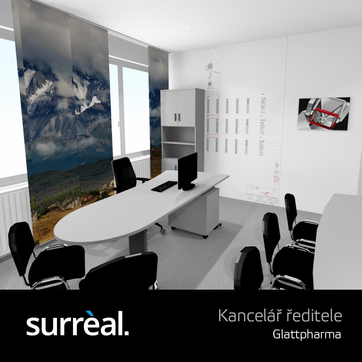 Návrhy uspořádání kanceláří