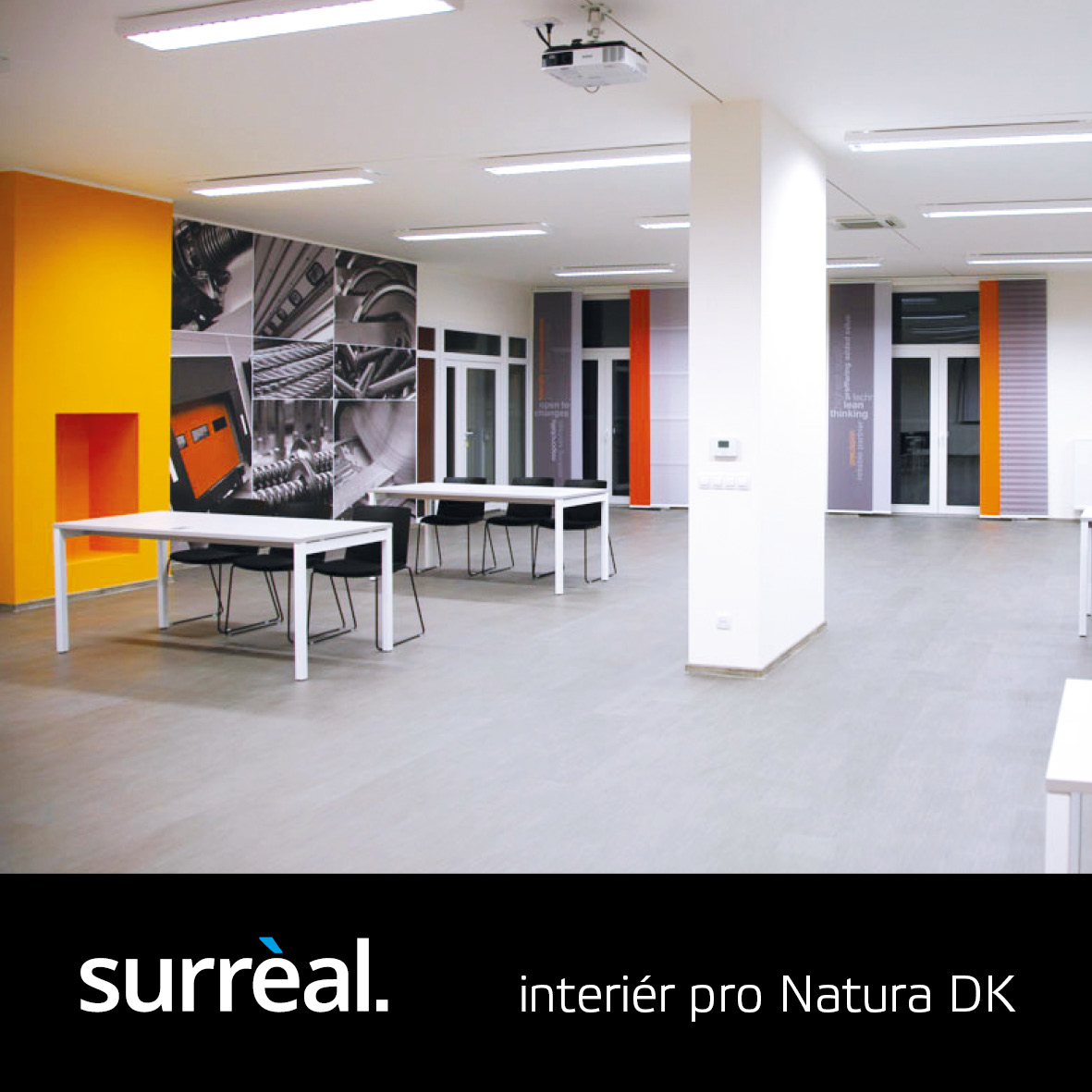 Interiér školicího centra