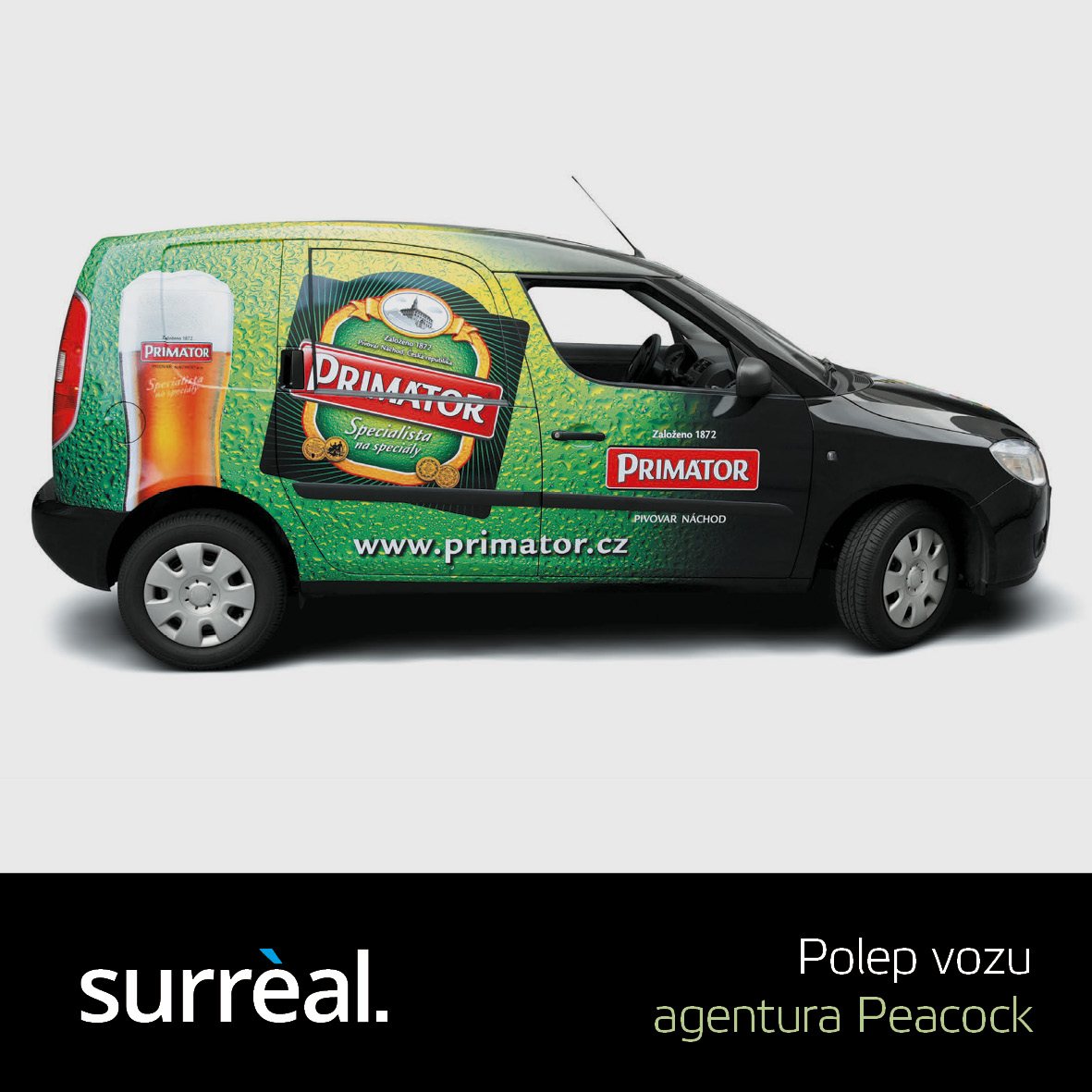 Polep vozů Primátor